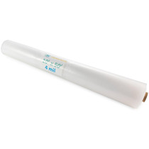 10' x 50' Clear 4 mil Plastic Sheeting for Painting, LDPE Film Roll, 500 sq. ft. Area